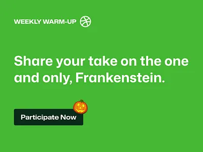 Share Your Take on Frankenstein 🎃 community design dribbble dribbbleweeklywarmup frankenstein frankenstein monster guillermo del toro illustration logo monster prompt weekly warm up
