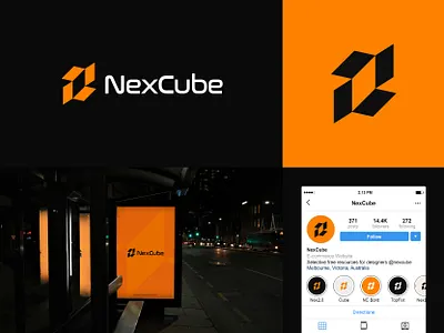 NexCube, Logo Design, Futuristic, Tech, Branding, N Logo brand identity branding business logo company logo corporate creative logo design illustration letter n logo logo logo design modern logo n abstract logo n letter logo n logo n logo design n logo mark n modern logo n tech logo