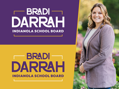 Bradi Darrah for School Board campaign campaign logo des moines indianola iowa school board logo school logo