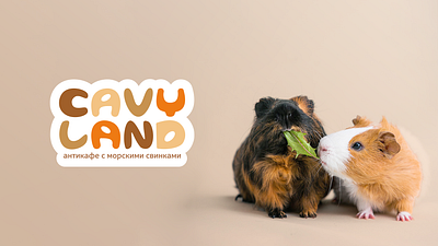 Brand identity for time cafe CavyLand branding design graphic design illustration logo typography vector