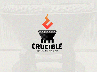 Crucible Fire Pit bruner c design design wisely fire fire pit flame graphic graphic design icon logo mike