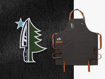Apron 🌲🔪★ apron embroidery hedleybennett illustration maine