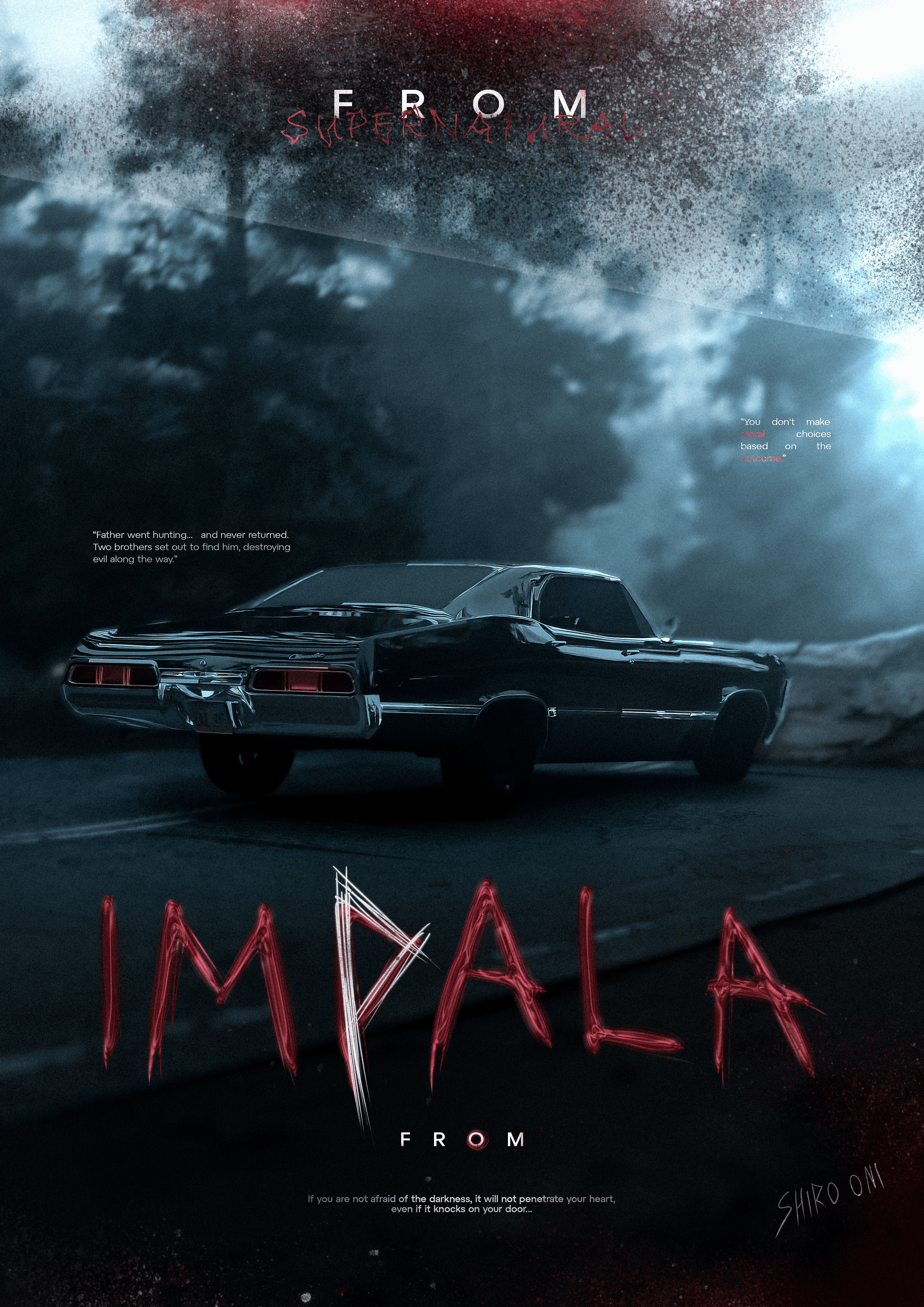 Poster "Impala 1967" | From x Supernatural design from graphic design impala poster supernatural