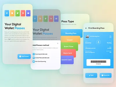 Hi've Digital Wallet Passes App branding graphic design ui