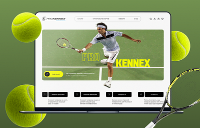 ProKennex — Tennis Racket Store figma graphic design photoshop ui