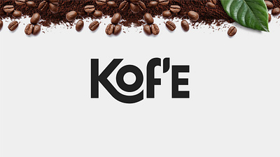 Kof'e - Coffee Brand abdullah designs branding coffee contemporary illustration logo design logotype london packaging typography typography design