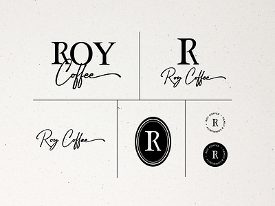 Roy Coffee Brand Logo Identity brand identity brand identity system branding identity logo logo design