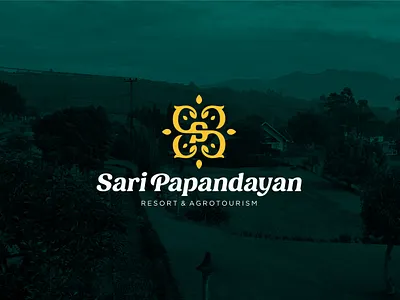 Sari Papandayan Resort branding iconic logo logo design logotype rebranding resort logo sundanese