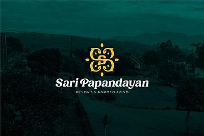 Sari Papandayan Resort branding iconic logo logo design logotype rebranding resort logo sundanese