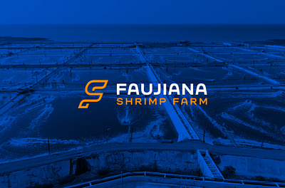 Faujiana Shrimp Farm branding farm golden ratio graphic design iconic logo logo design shrimp farm shrimp logo