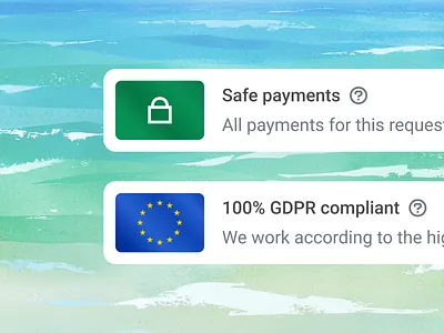 Trust Callouts — Logistics SaaS UI Elements card layout dashboard design design system gdpr logistics minimal ui saas ui security design trust ui ui elements