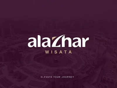 Alazhar Wisata brand identity branding iconic logo logo design rebranding travel travel logo umrah umrah logo