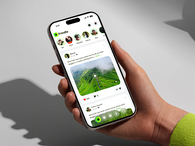 Frindle - Social Media Mobile App app chat facebook instagram media message minimal mobile mobile app mobile app design mobile design social media social media mobile app ui