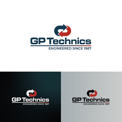 GP Technics Logo Design branding graphic design logo