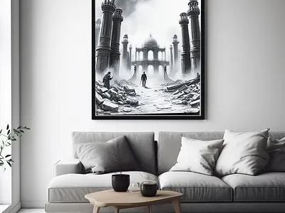 The empire's End art cinematic art dark art design digital painting graphic design home design illustration wall art