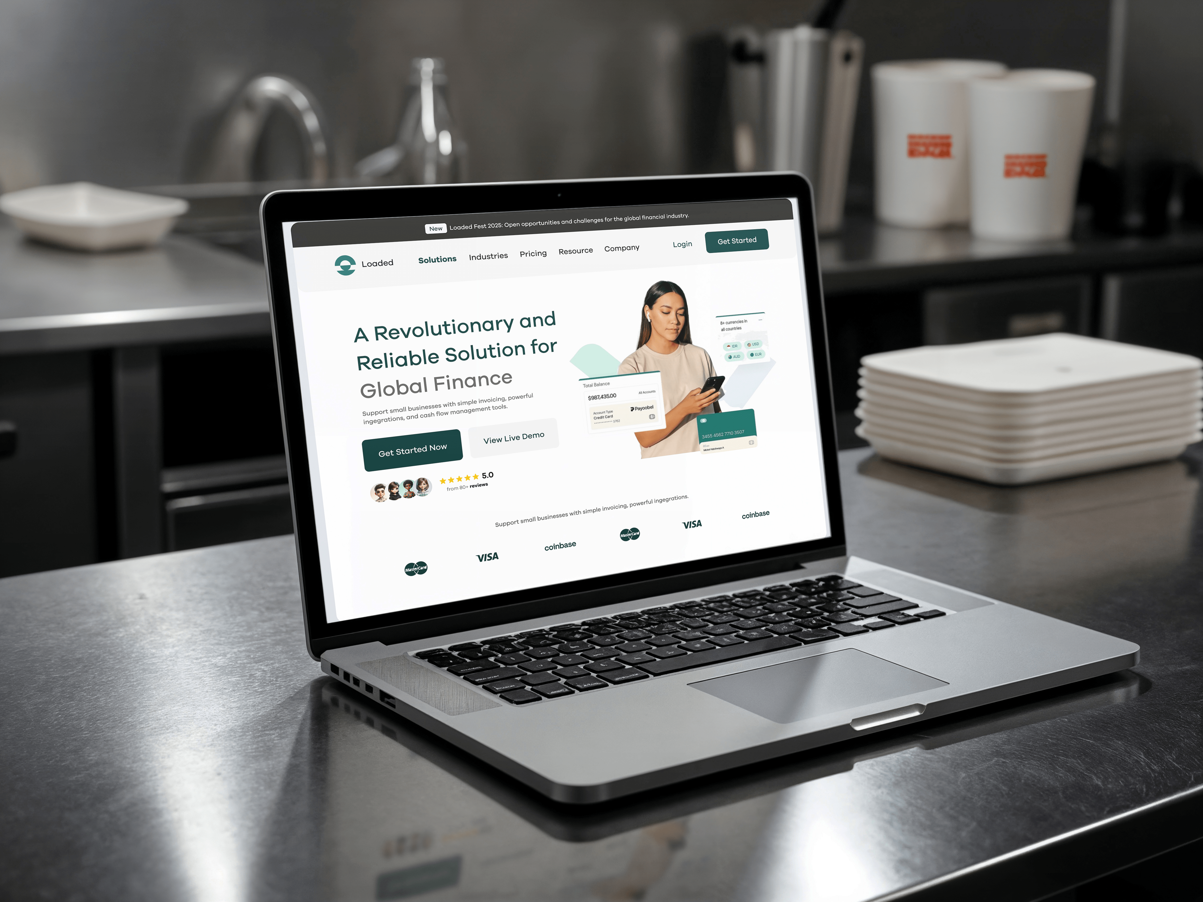 Example of UI Design For Swift Online Payment