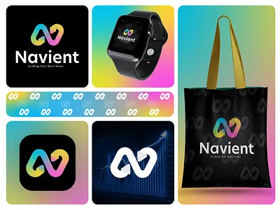Navient Logo Design Visionary Identity ai agency app logo best logo brand design colorful logo company logo corporate branding digital brand growth brand innovation logo logo inspiration n letter logo n logo perfect brand smart brand software logo startup brand tech logo top logo trading logo
