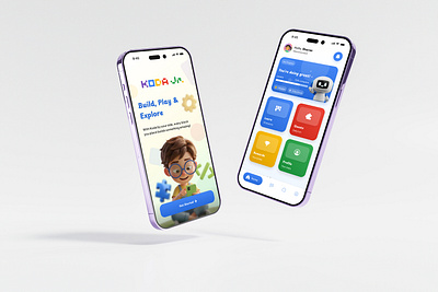 Kids Coding App - Koda Jr. children app coding coding app coding for kids e learning educational google graphic design kids kids app kids code kids coding app learning mobile app mobile app design product design ui ui design uiux