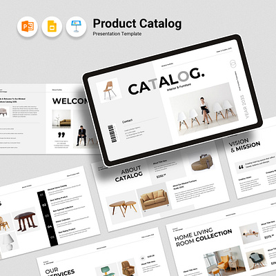 Home Interior & Furniture Catalog Presentation Template 3d animation branding catalog catalogue design fashion graphic design illustration interior lookbook minimal motion graphics presentation product catalog simple slide ui