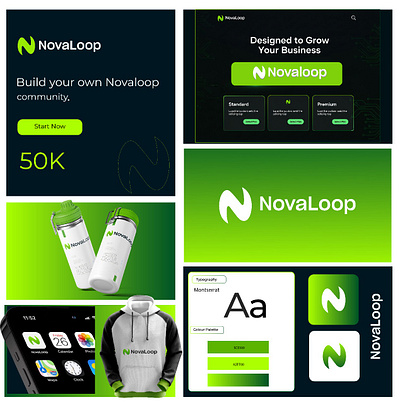 Novaloop – Modern Technology Logo Design creative logo designer