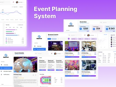 FESTIVO - Event Planning System event ui ux