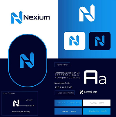 Nexium – Business Growth & Consulting Logo Design b2b logo design