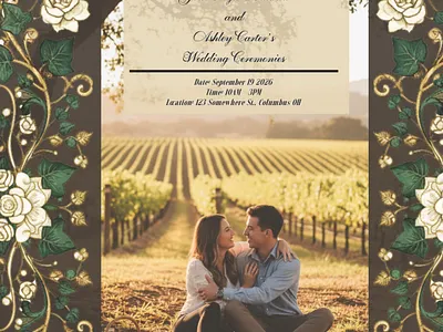 Save the Date Advertisement graphic design