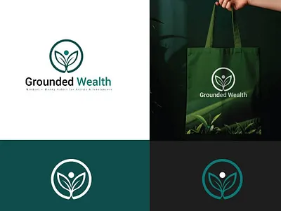 Grounded Wealth – Organic Brand Logo Design organic packaging design