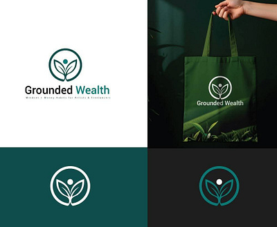 Grounded Wealth – Organic Brand Logo Design organic packaging design