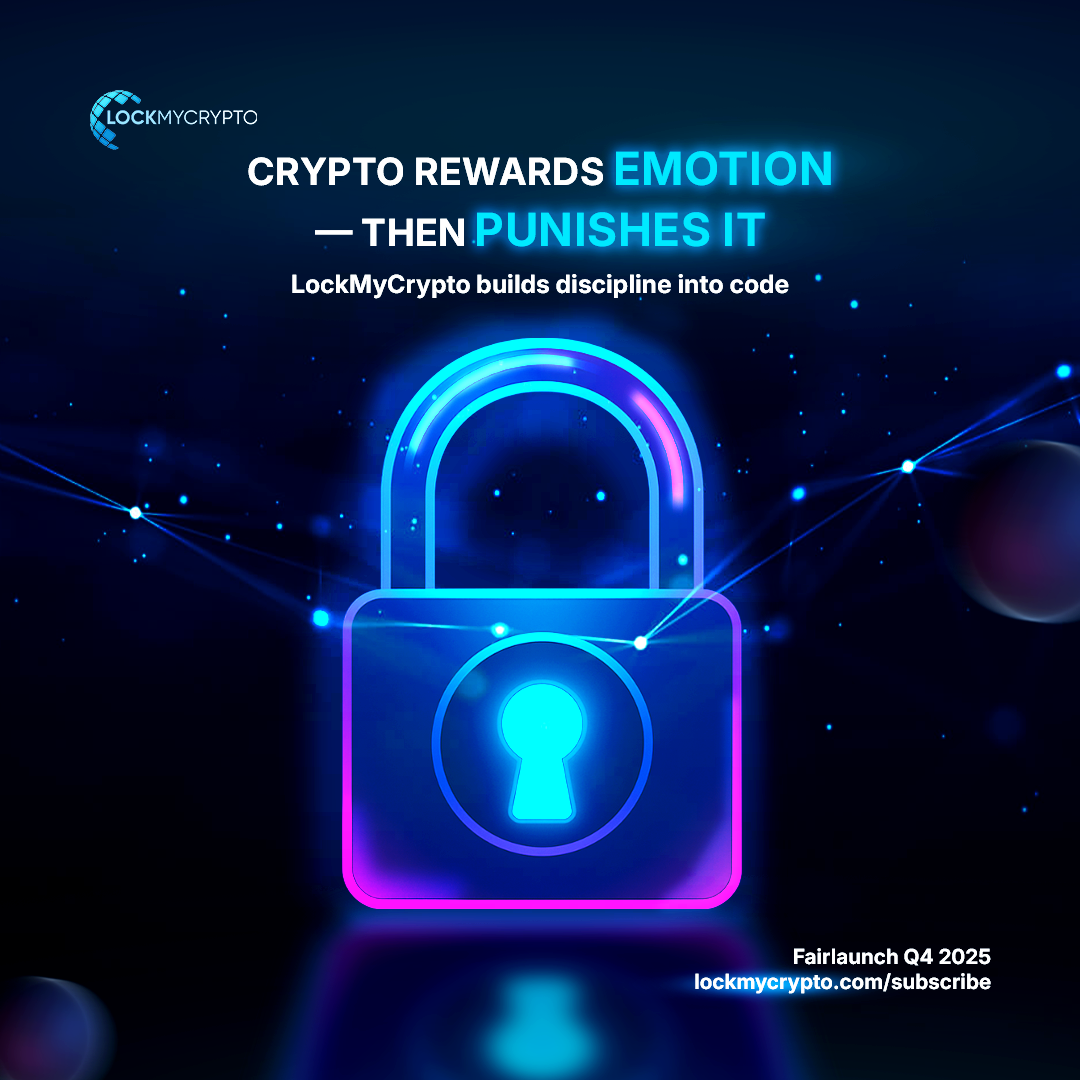 Lockmycrypto Social Media Poster design advertizing app branding crypto graphic design social media ads typography ui