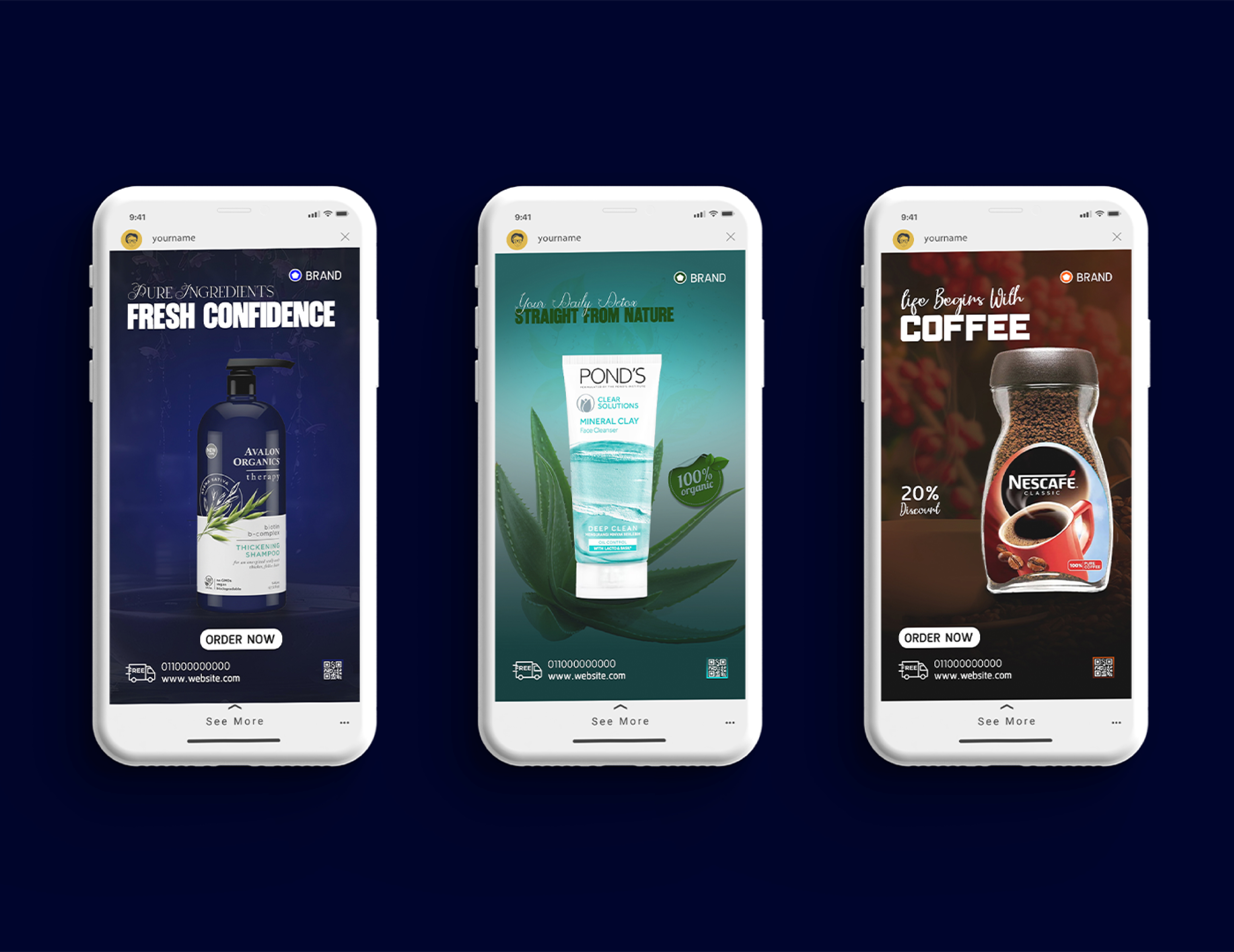 Example of Product  Social Media Post Design