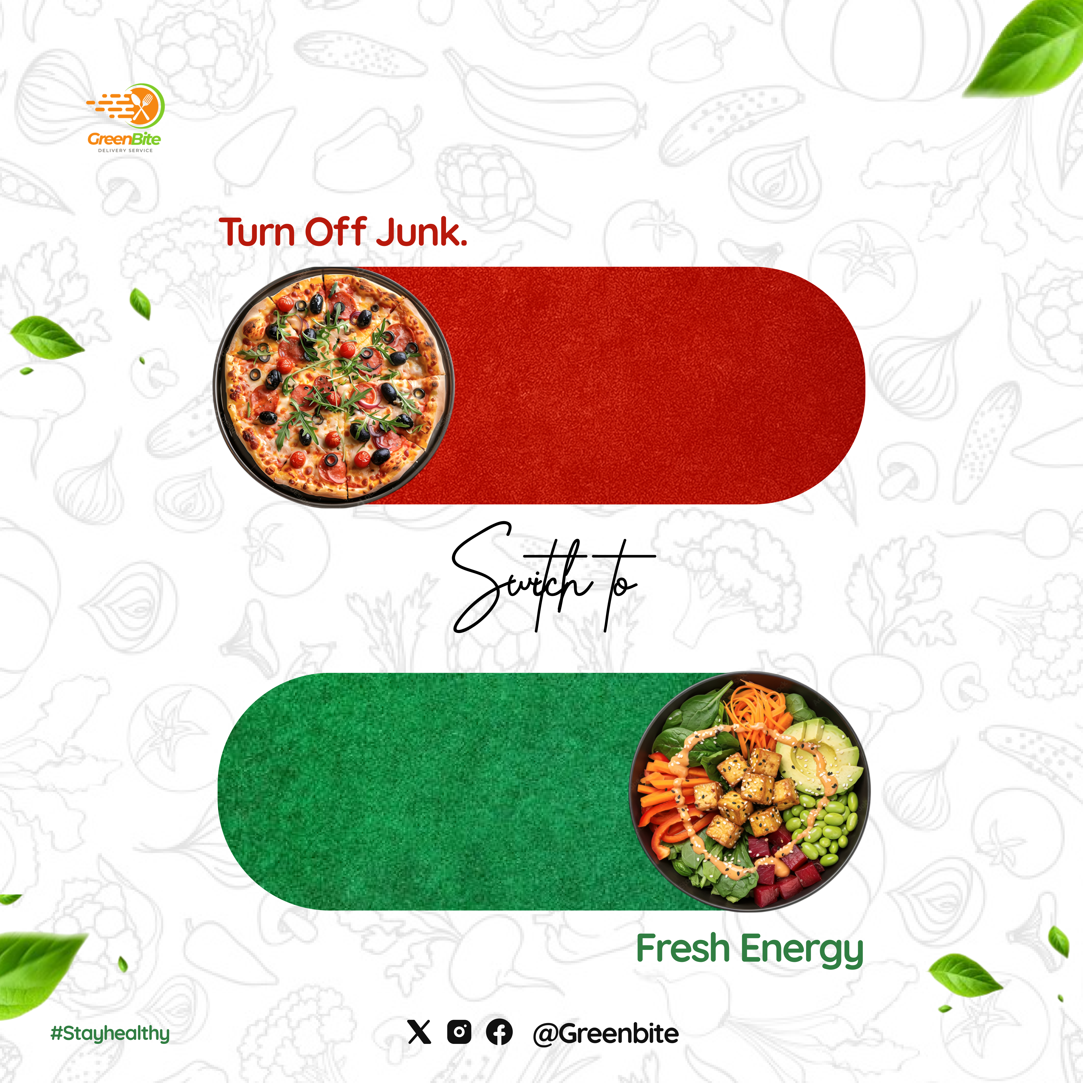 GREENBITE: AN ECO-FRIENDLY FOOD DELIVERY STARTUP graphic design