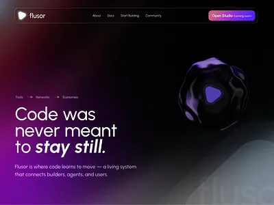 Next-Gen Smart Contract Builder Interface ai ai driven code network blockchain code ecosystem web design crypto cryptocurrency dark futuristic dashboarddesign design gradient landing page modernui neon next gen technology