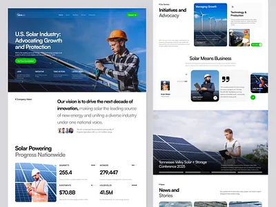 SEIA - Solar Energy Landing Page Design carbon neutral commercial infrastructure eco friendly energy solution environment green energy landing page renewable energy residential solar solar electricity solar energy solar energy landing page solar energy website solar infrastructure solar panel solar power solar system turbin electricity web design website