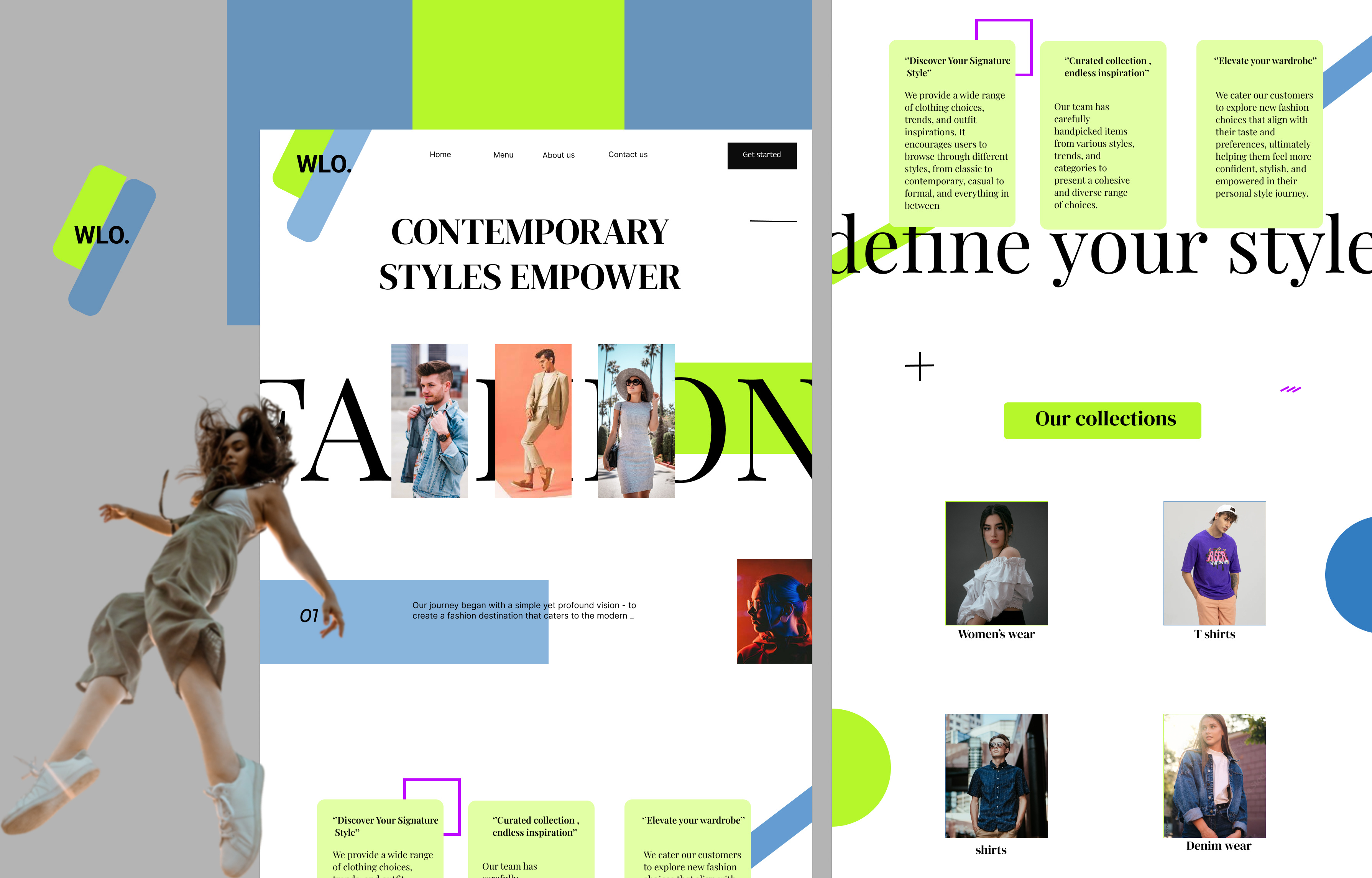 WLO - A contemporary fashion site amazon app branding clothing design e commerce fashion graphic design illustration logo typography ui ux vector