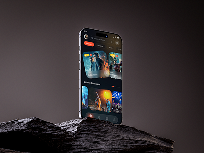 Movie streaming app design app design design ui episode film ios live minimalist mobile app mobile app design movie netflix podcast popular short video app social media streaming app streaming mobile app streaming platform