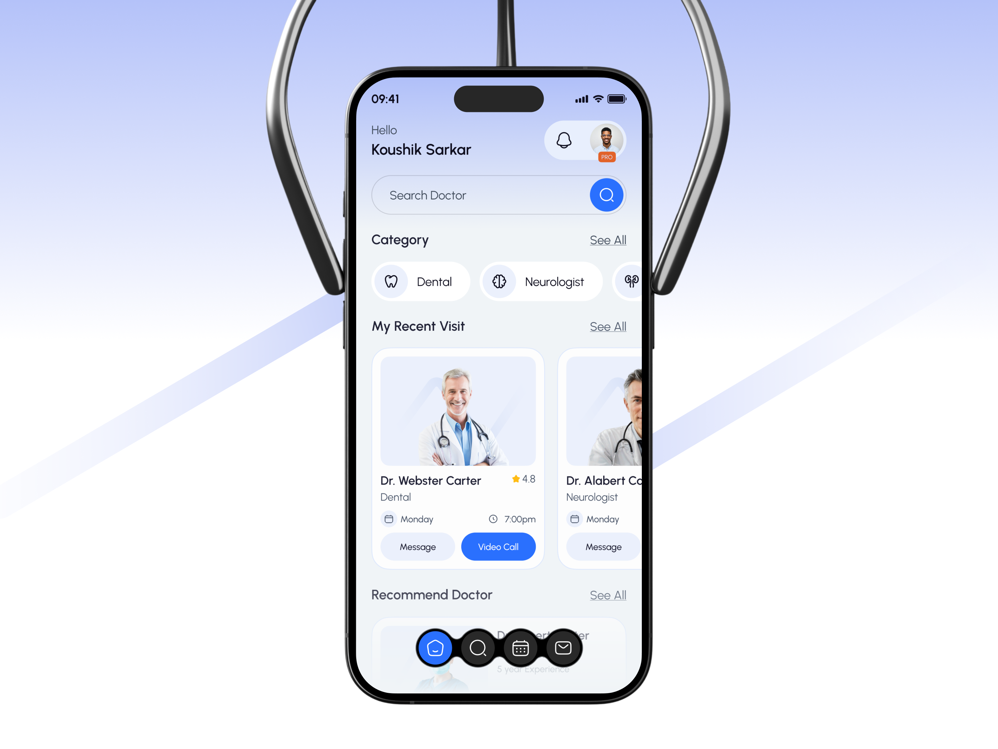 Doctor Appointment Mobile App ai app app ui appointment consultation doctor doctor app doctorappointment health care healthcare hospital medical medtech mobile mobile app online healthcare pharmacy skin care uiux