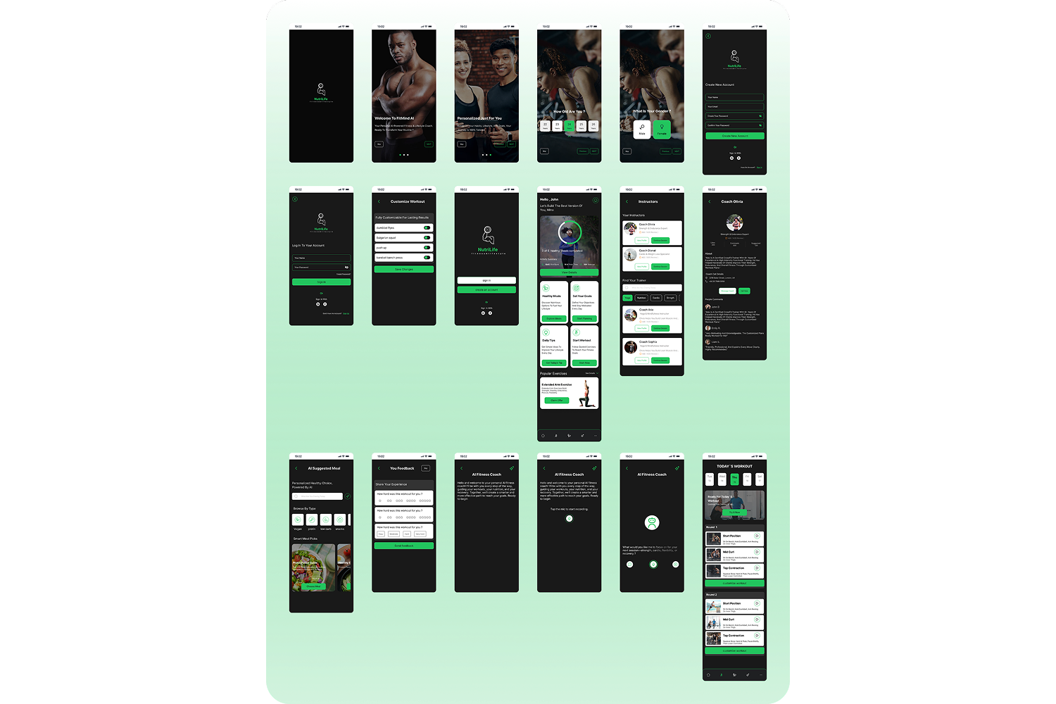 Fitness & Lifestyle App – Redefining Daily Wellness appui figma fitnessapp lifestyleapp mobiledesign productdesign uiux uxcasestudy