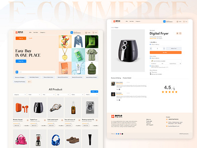 E-commerce website for all category app ui branding business e business e commerce template graphic design logo offer product designer product details shop ui ui kit ui template user research ux web design