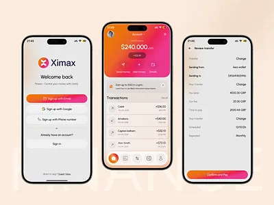 Personal Finance iOS App Design app bank banking cards crm finance fintech login mobile app profile saas sign up ui ux