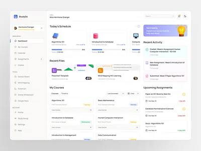 Study Go - Learning Management System app design learning lms study ui uidesign web