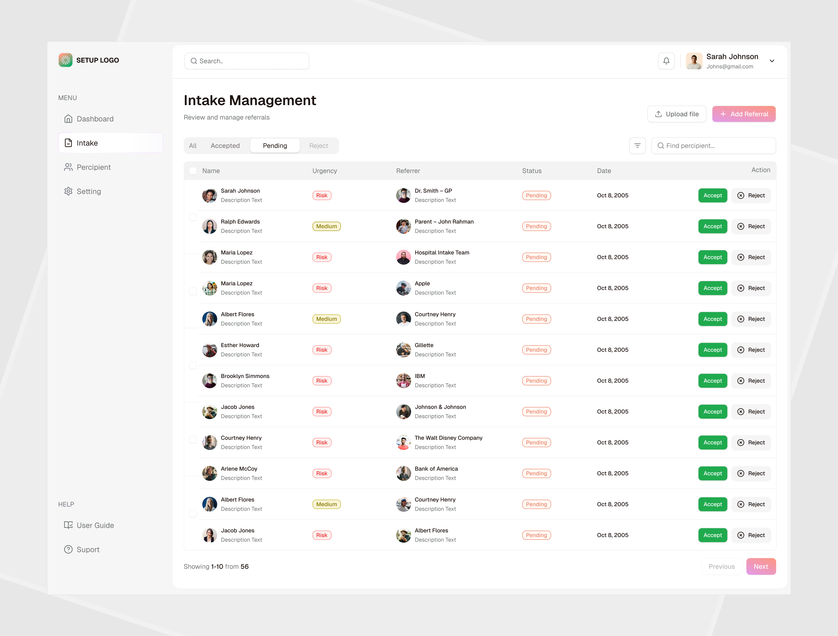 NDIS - Management web app app crm dashboard design management modern ui product design project project management project manager saas software table tool uiux uiuxdesign web app web application design web design web ui