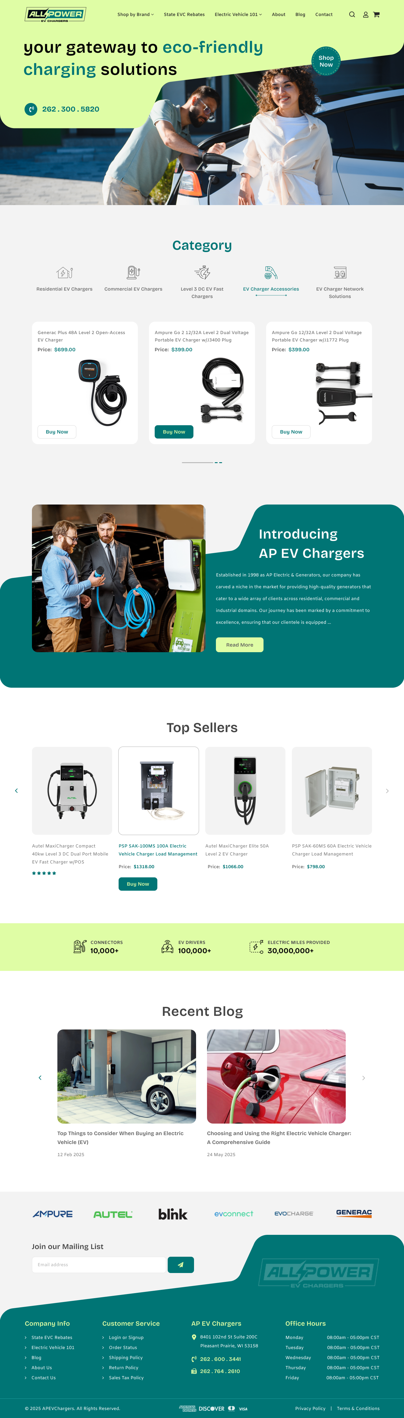 EV Charger / Ecommerce Website ecomerce website electric vehicle evchargers