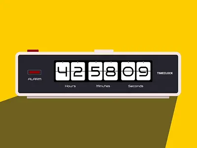 Retro countdown timer clock countdown dailyui design graphic design illustration nostalgy retro timer ui