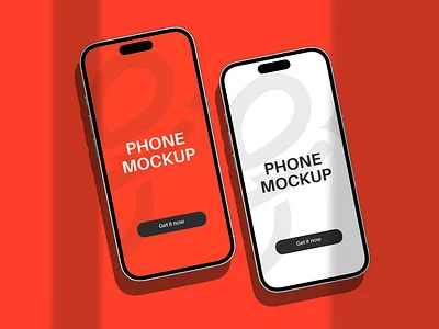Front view smartphone mockup mobile iPhone 16 branding graphic design iphone mockup mobile mockup template ui