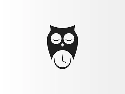 Sleepy Owl Time Logo Design bird bird logo branding clock design icon logo logo collection logo design logomark owl owl icon owl night owl time logo owl watch sleepy owl time watch store