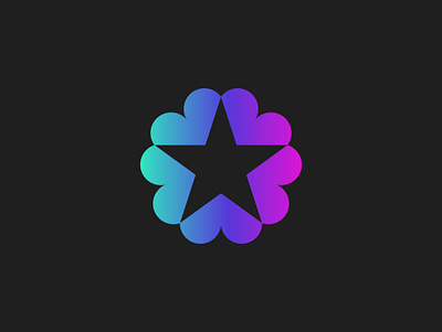 Love Star Logo Design branding dating app dating logo design five love heart star icon logo logo collection logo design logomark love icon love logo love star negative space star heart star icon star logo star love