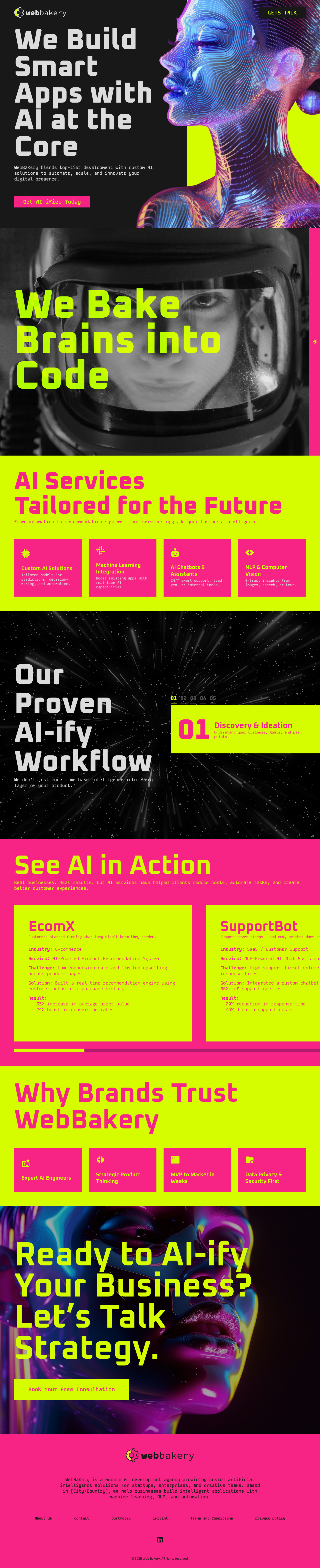 WB-Landing ai cyberpunk figma landingpage moderndesign ui uidesign ux webdesign
