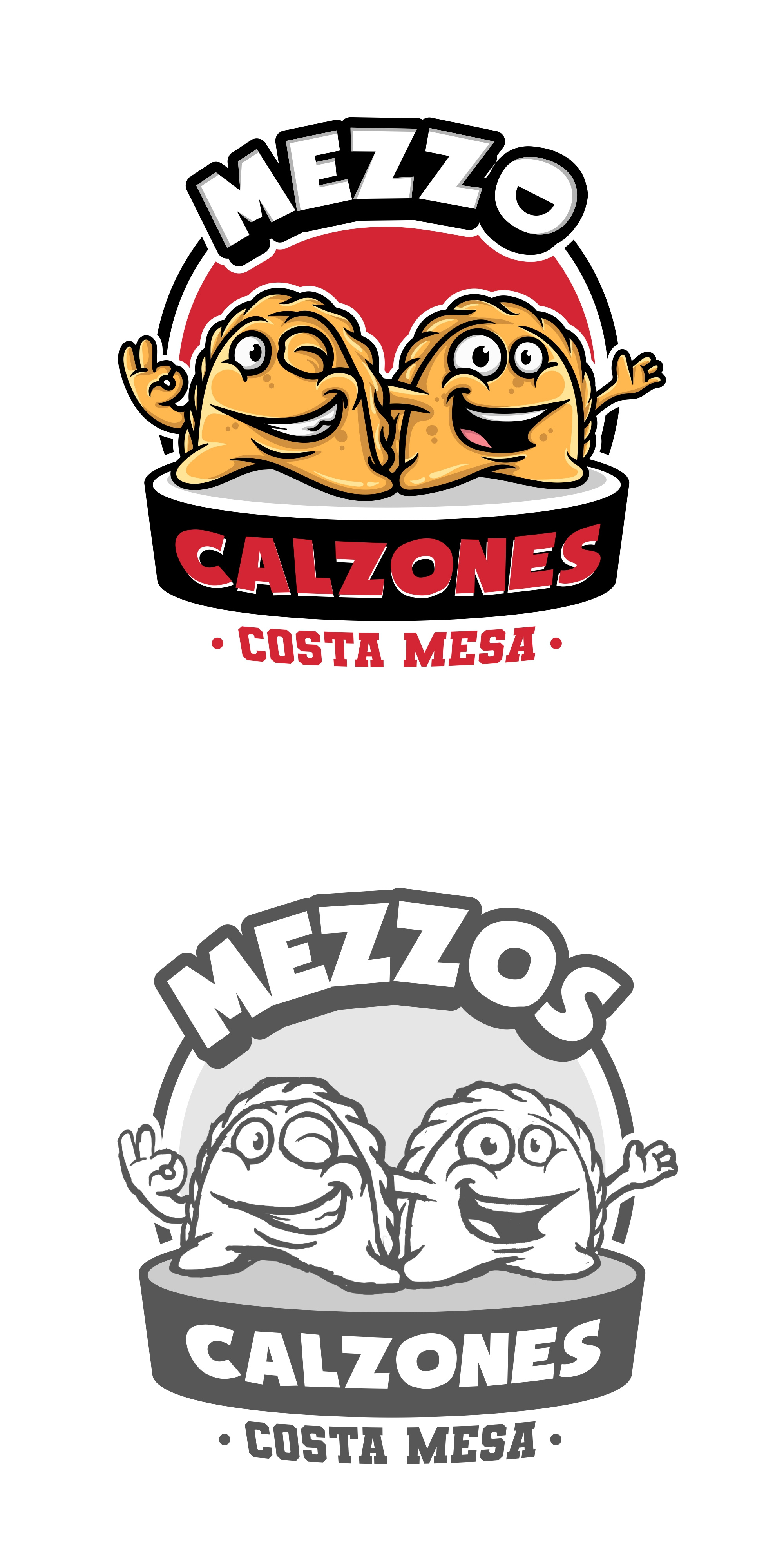 Mezzo Calzone boldfooddesign calzonefiesta cartooncuisine cheesygoodness costamesacravings costamesaeats fusionmexican grayscalelogo handhelddelight latinfoodlove mexicancomfortfood mexicanfoodart mezzocalzones playfulbranding retrofoodlogo savorysmiles smilingsnacks stuffedwithflavor tacoalternative vintagefoodvibes