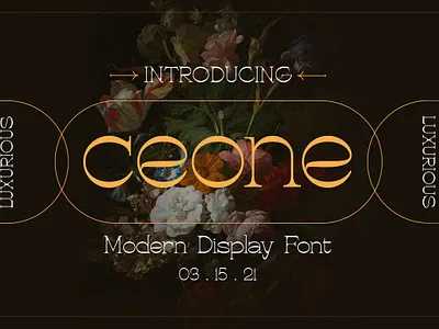Ceone - Modern Display Font alphabetical ceone modern display font character sign decoration fonts decorative design font type invitation elegant italic headline luxury modern letter modern gothic sans serif font typeface typeset typography